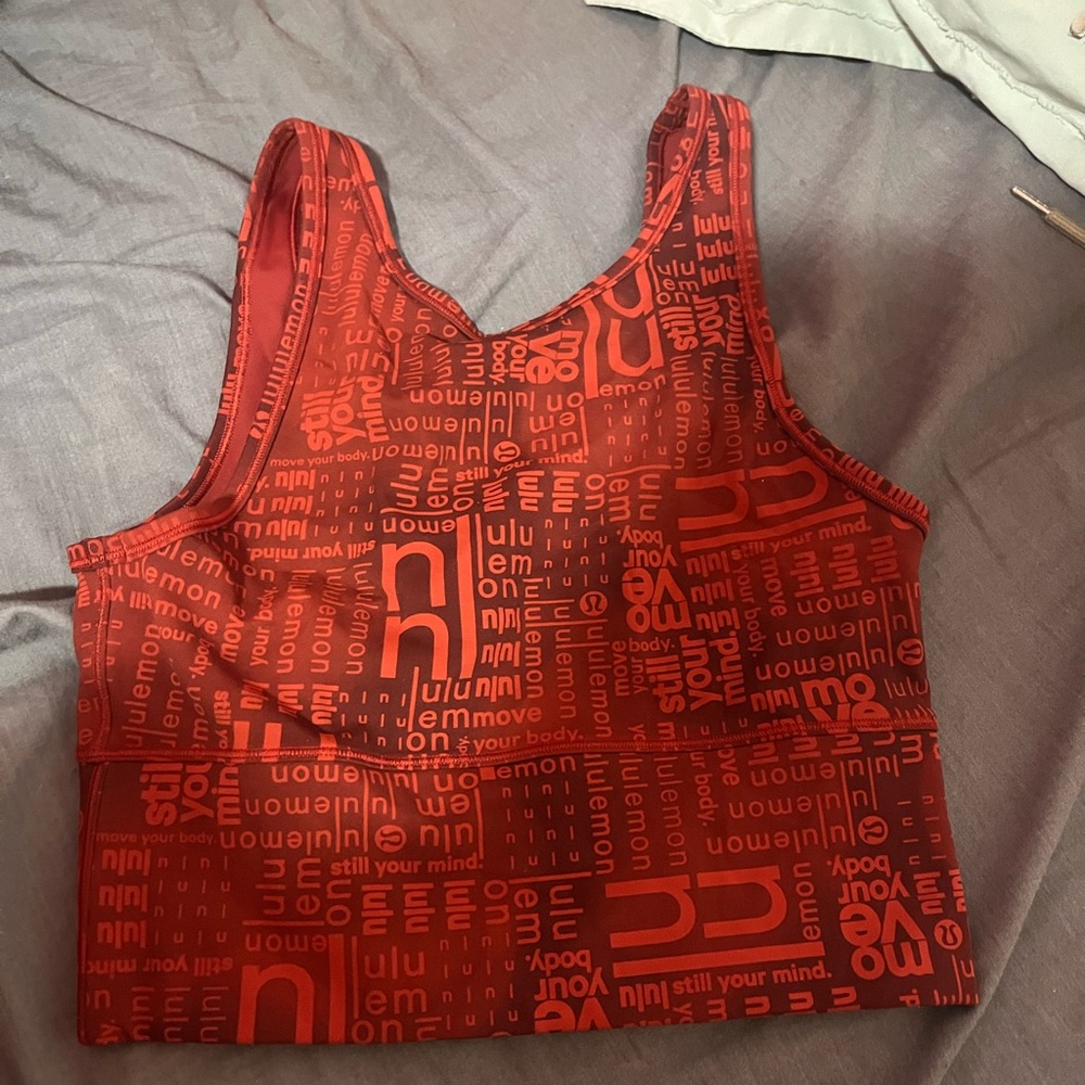 Lululemon Athletica Red Tank Top